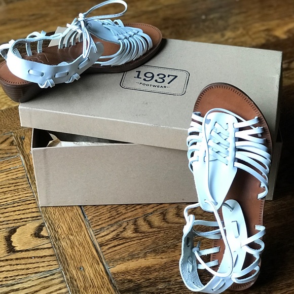 Madewell, White Huarache Wedge Sandals, size 6-US - Picture 3 of 4